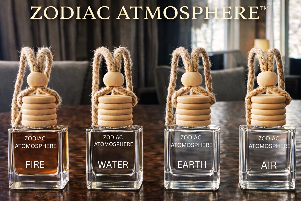 Zodiac Atmosphere Car Freshener | Element‑Inspired Scented Oils